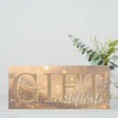 Pack DISCOUNT - Elegant Luxury Gift Certificate Hinweiskarte (Stehend Vorderseite)