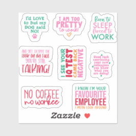 Pack Funny Office Arbeit Sticker Geschenke Mitarbe