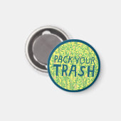 PACK IHR TRASH No Littering Circle Art Magnet (Vorderseite/Rückseite)