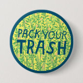 PACK IHRE TRASH No Littering Circle Art Taste Button (Vorderseite)