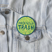 PACK IHRE TRASH No Littering Circle Art Taste Button (Beispiel)