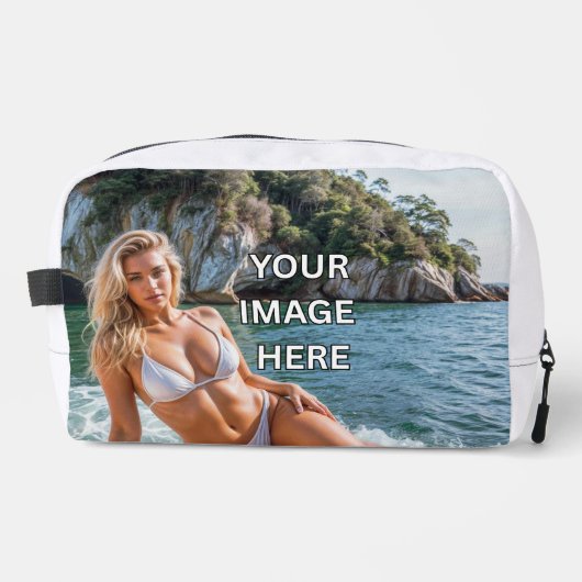PACK! 🧼 Individuelle Kulturtasche – Bild oder Tex Waschbeutel (Vorderseite)