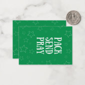 Pack-Karte zum Senden von Pieptasenleerplakaten Mitteilungskarte (Vorderseite/Rückseite Beispiel)