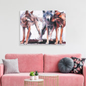 Pack Leaders 2001 Leinwanddruck (Insitu (Wohnzimmer))