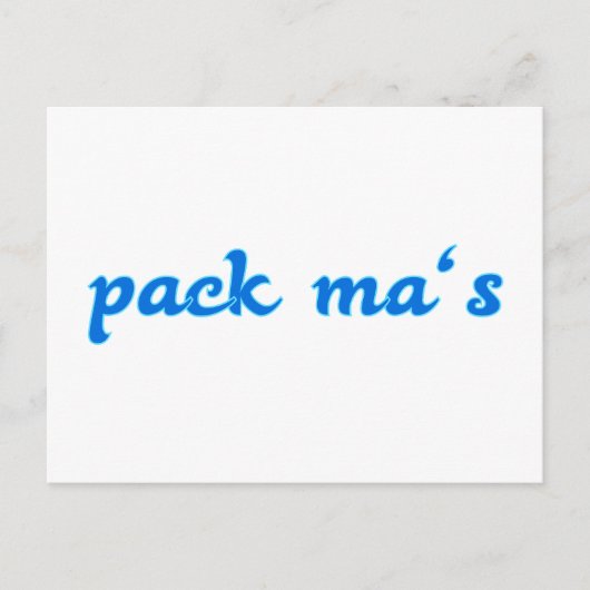 pack ma's Bayern bayrisch bayerisch Postkarte (Vorderseite)