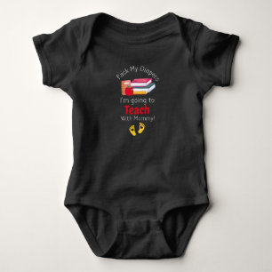 Pack meine Windeln, die ich mit Mama Baby lehren w Strampler