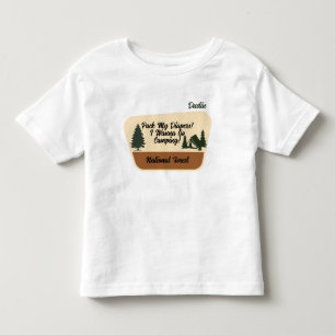 "Pack meine Windeln! Ich will campen gehen" Indivi Kleinkind T-shirt