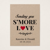 Pack mit 100 No Hole S'more Liebe Premium Kraft Ta (Vorderseite)