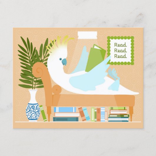 PACK mit 10 Reading Cockatoo Postkarten (Vorderseite)