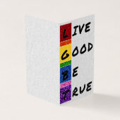 Pack mit 25 LGBT Glitzer Live Good Be True (Vorderseite)