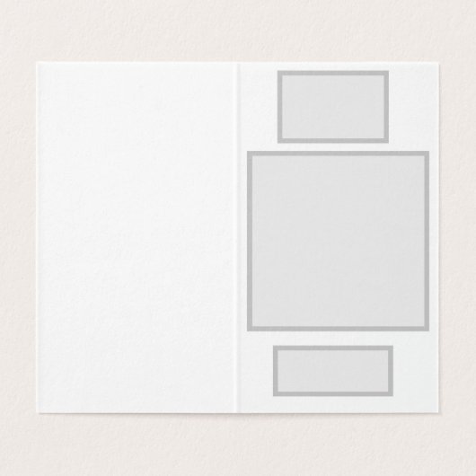 Pack mit 25 Weihnachtskarten (Innenseite Aufgefaltet)