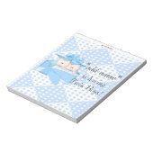 Pack mit Baby Shower Candy Bar Wrappers Gastgesche Notizblock (Rotiert)