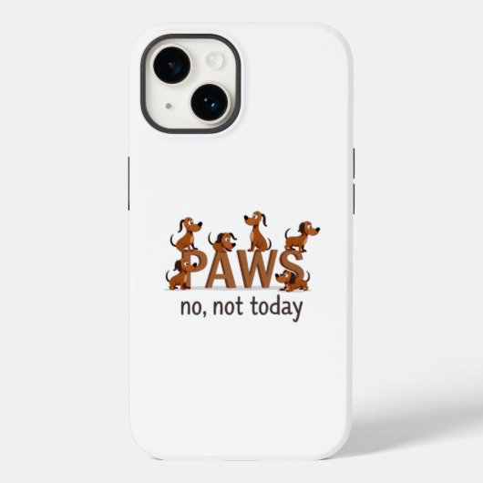 Pack mit Pfoten: Fun Dog Squad - "Nein, nicht heut Case-Mate iPhone Hülle (Rückseite)