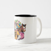 Pack Mule Vater - Funny Horse Zweifarbige Tasse (VorderseiteRechts)