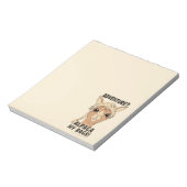 Pack My Bags Funny Alpaca Llama Notizblock (Rotiert)