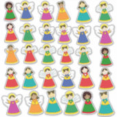 Pack of 30 angels and singing children stickers aufkleber (Vorderseite)