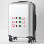 [Pack] Palästinafahne Arabisch & Englisch ف ل س ط  Aufkleber (Koffer)