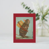 Pack Rat Postkarte (Stehend Vorderseite)