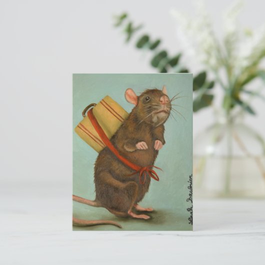 Pack Rat Postkarte (Stehend Vorderseite)