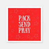 Pack Send Pray Napkins Serviette (Vorderseite)