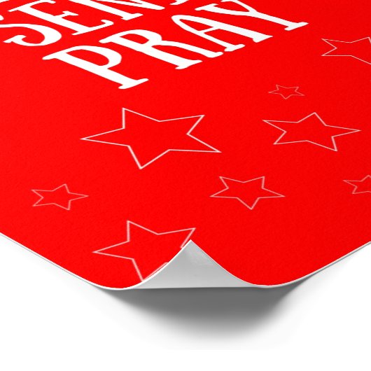 Pack Senden Sie Beten Red Poster (Ecke)