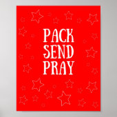 Pack Senden Sie Beten Red Poster (Vorne)