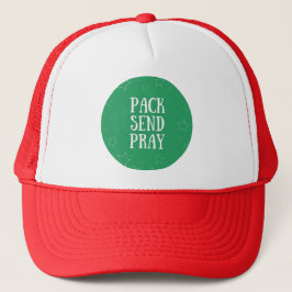 Pack Senden Sie Pray Green Star Trucker Hat Truckerkappe
