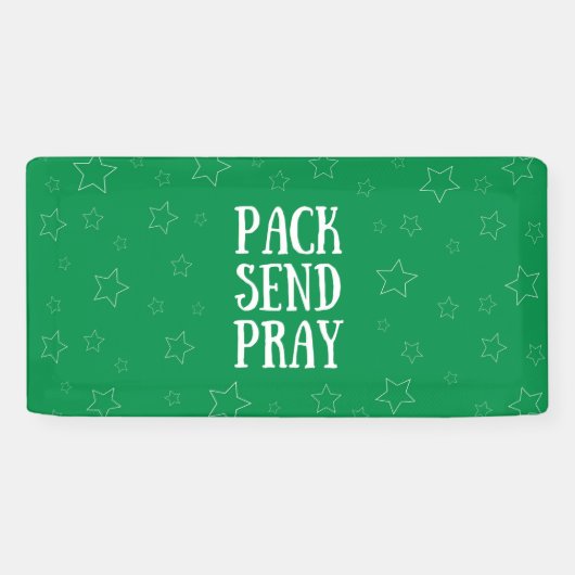 Pack Senden Sie Pray Vinyl Banner (Horizontal)