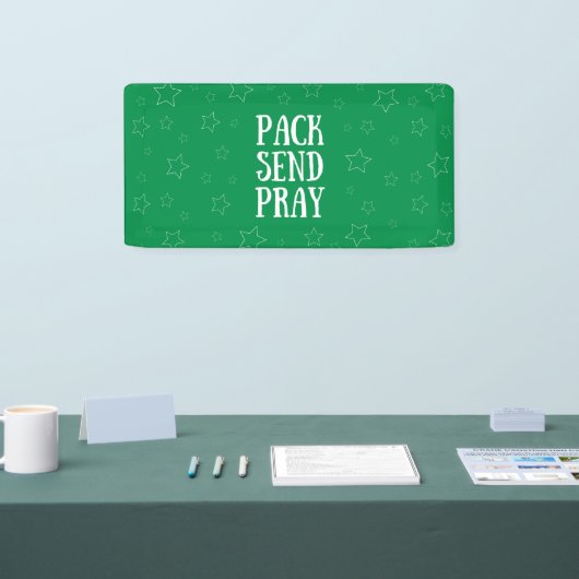 Pack Senden Sie Pray Vinyl Banner (Messe)