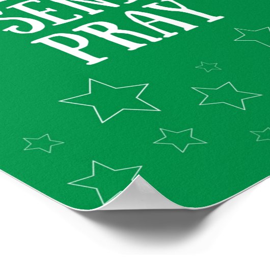 Pack Senden Sie uns ein grünes Poster (Ecke)