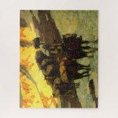 Pack Train Edgar Payne Puzzle (Vertikal)