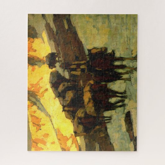 Pack Train Edgar Payne Puzzle (Vertikal)