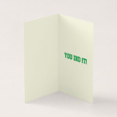 Pack von 25 Du hast es geschafft! Glitzer Abschlus (Innenseite)