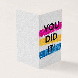 Pack von 25 Du hast es geschafft! Glitzer Abschlus