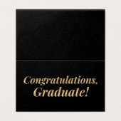 Pack von 25 Glückwünsche Glitzer Abschluss (Außenseite Aufgefaltet)