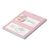 Pack von rosa Taufe Candy Bar Wrapper Gastgeschenk Notizblock (Rotiert)