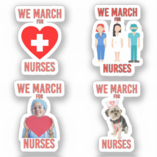 [Pack] Wir März für Krankenschwestern   Niedliche  Aufkleber