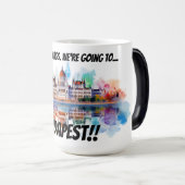 Pack your bags Budapest Verwandlungstasse (VorderseiteRechts)