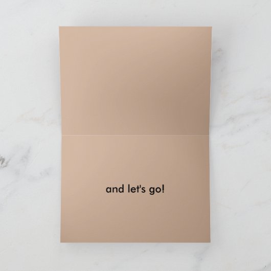 Pack your trunk, Elephant Greeting Card Karte (Innenseite)