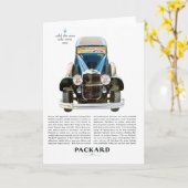 Packard Ad Karte (Gelbe Blume)