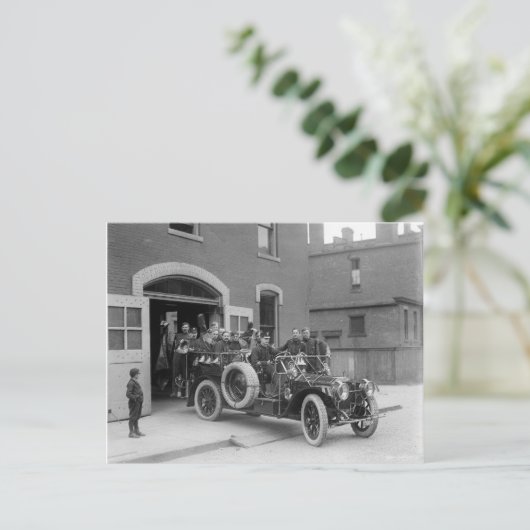 Packard Fire Squad, 1911 Postkarte (Stehend Vorderseite)