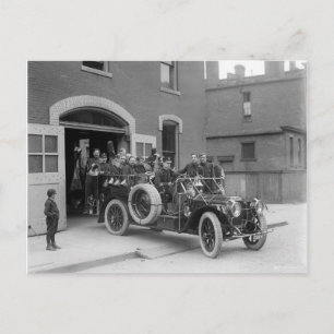 Packard Fire Squad, 1911 Postkarte