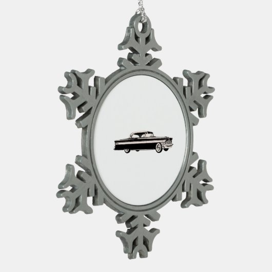 Packard Scherer 1956 Schneeflocken Zinn-Ornament (Links)