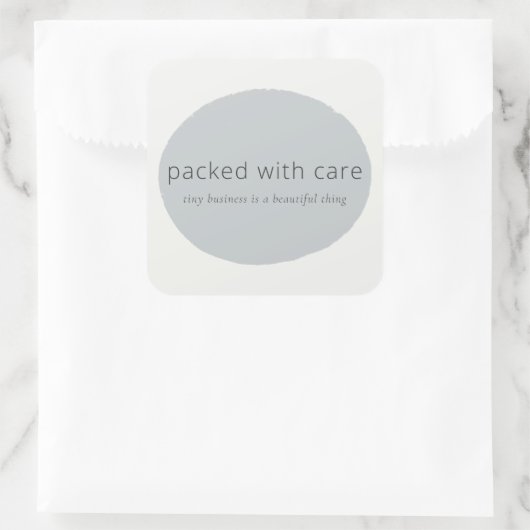 Packed with care tiny business Sticker (Tasche)