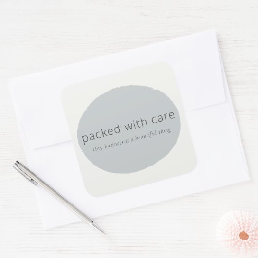 Packed with care tiny business Sticker (Umschlag)