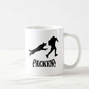 packen Hund und Lockvogel Kaffeetasse
