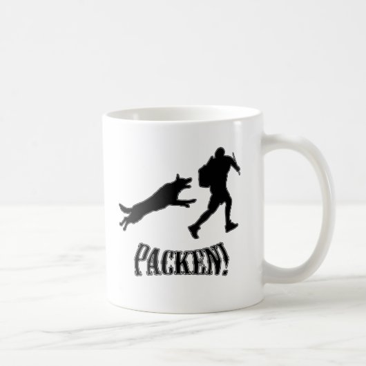 packen Hund und Lockvogel Kaffeetasse (Rechts)