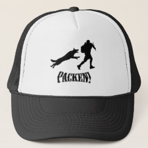 packen Hund und Lockvogel Truckerkappe