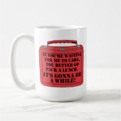 Packen Sie ein Mittagessen mit einem lustigen Mug Kaffeetasse (Links)