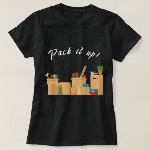 Packen Sie es in bewegliche Felder ein T-Shirt